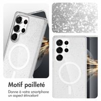 imoshion Coque Pailletée avec MagSafe Samsung Galaxy S25 Ultra - Paillettes Transparent