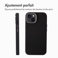 Accezz Coque arrière Mesh avec MagSafe Apple iPhone 15 - Noir