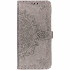 Etui de télephone portefeuille Mandala Samsung Galaxy S10 - Gris