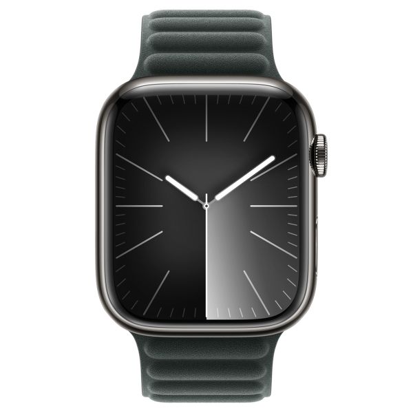 Apple Bracelet à maillons magnétique FineWoven Apple Watch | 44/45/46/49 mm - Taille M/L - Evergreen