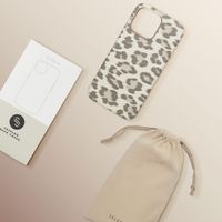 Selencia Coque Sabi imprimé panthère avec MagSafe Apple iPhone 15 Pro Max - Soft Ivory
