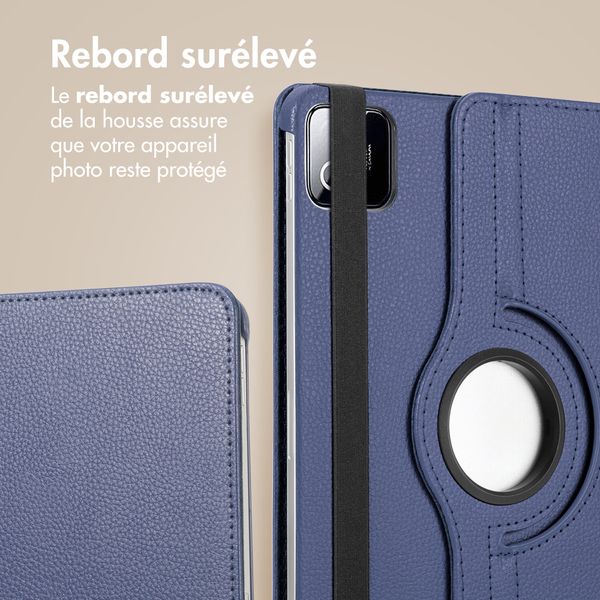 imoshion Coque tablette rotatif à 360° Xiaomi Pad 8 / 8 Pro - Bleu foncé