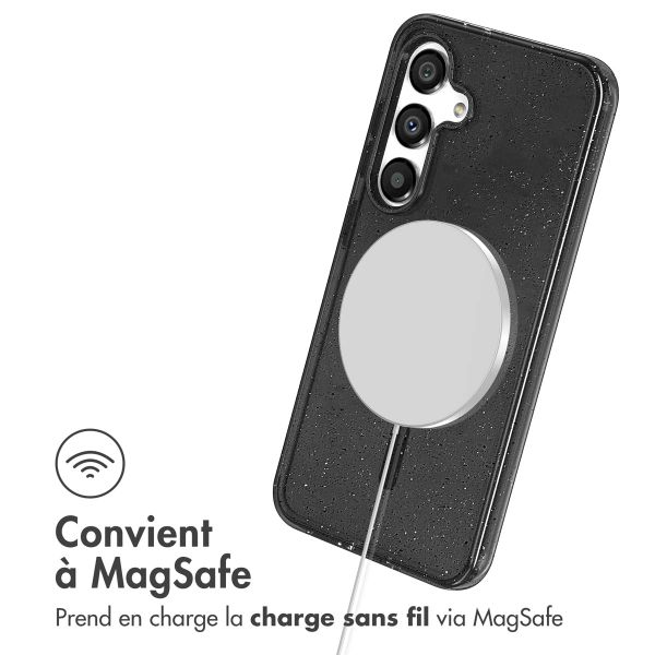 imoshion Coque Pailletée avec MagSafe Samsung Galaxy S24 - Glitter Noir