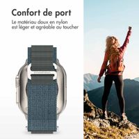imoshion Bracelet en nylon Alpine Apple Watch | 44/45/46/49 mm - Bleu