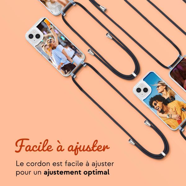 Concevez votre Coque MagSafe avec cordon amovible Apple iPhone 15 - Transparent
