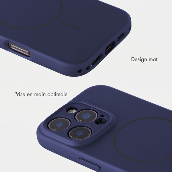 Accezz Coque Grip avec MagSafe Apple iPhone 16 Pro - Bleu foncé
