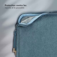 Selencia Pochette ordinateur Corduroy 13-14 pouces - Slate Blue