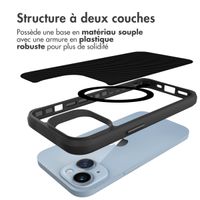imoshion Rugged Hybrid Carbon Case avec MagSafe Apple iPhone 15 - Noir