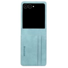 imoshion Étui de télephone portefeuille Luxe Samsung Galaxy Z Flip 8 - Bleu clair