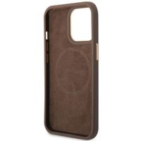 Guess Coque 4G Logo Monogram MagSafe Apple iPhone 14 Pro Max - Marron