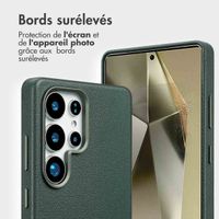 Accezz Étui de télephone portefeuille en cuir 2-en-1 avec MagSafe Samsung Galaxy S25 Ultra - Cedar Green