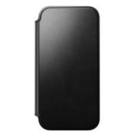 Nomad Étui de style livre folio moderne en cuir Horween avec MagSafe Apple iPhone 17 Pro Max - Noir
