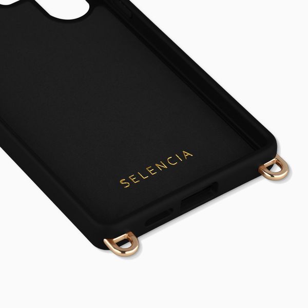 Selencia Coque arrière Rivièra avec MagSafe avec crochets amovibles Samsung Galaxy S26 Ultra - Velvet Black