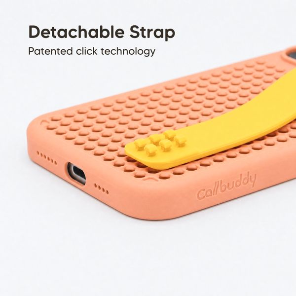 Callbuddy Coque avec strap Apple iPhone 16 Pro Max - Coral Pop