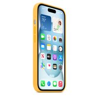 Apple Coque en silicone MagSafe Apple iPhone 15 - Sunshine