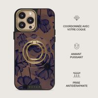 Burga Anneau de téléphone Magnetic Ringholder Gold - Compatible avec MagSafe - Velvet Night