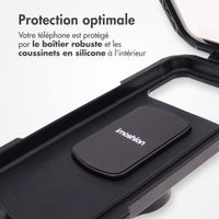 imoshion Support de téléphone premium pour vélo - Résistant aux éclaboussures - Rotation à 360° - Universel - Noir