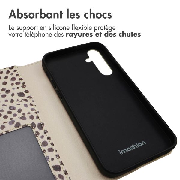 imoshion Étui de télephone portefeuille Design Samsung Galaxy A35 - Black And White Dots