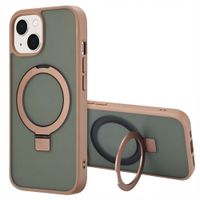 Accezz Coque Ring Stand avec MagSafe Apple iPhone 15 - Marron