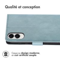 imoshion Étui de télephone portefeuille de luxe Samsung Galaxy S25 Edge - Bleu clair