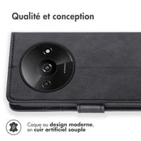 imoshion Étui de télephone portefeuille de luxe Xiaomi Redmi A3 - Noir