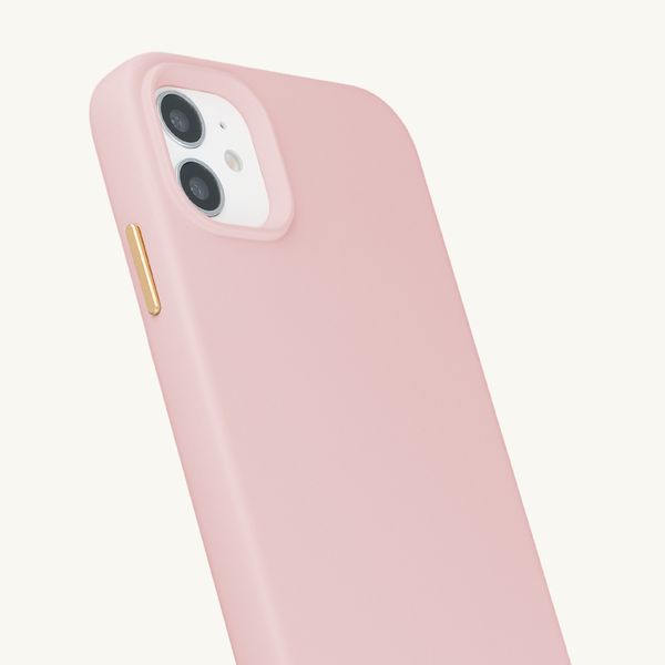 Selencia Coque arrière Rivièra avec MagSafe avec crochets amovibles Apple iPhone 11 - Sorbet Pink