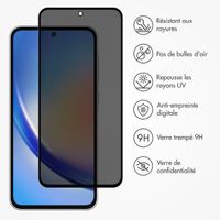 Accezz Protection d'écran en verre trempé Privacy Samsung Galaxy A55 (5G) / A35