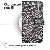 imoshion Étui de télephone portefeuille Design Motorola Moto G24 Power - Black And White