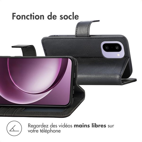 imoshion Étui de télephone portefeuille de luxe OnePlus 15R - Noir