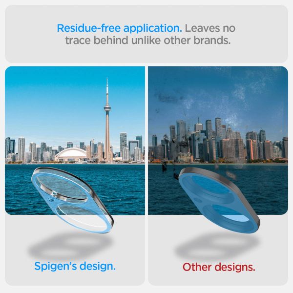 Spigen Optik Lens Protector - Protection complète de la caméra (lot de 2) Apple iPhone 16 / 16 Plus - Crystal Clear