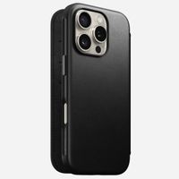 Nomad Étui de télephone portefeuille Modern Leather Folio Apple iPhone 16 Pro - Noir