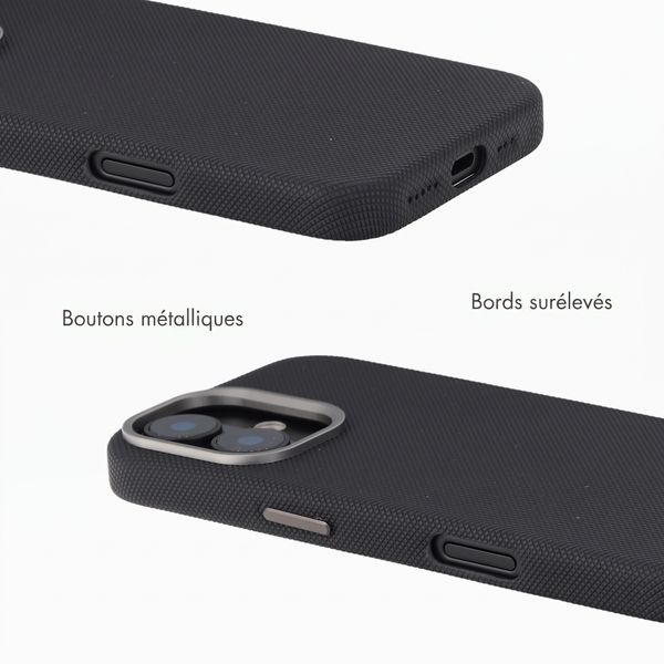 Accezz Coque arrière Mesh avec MagSafe Apple iPhone 17 - Noir