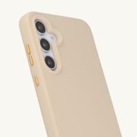 Selencia Coque arrière Rivièra avec MagSafe avec crochets amovibles Samsung Galaxy S25 / S24 - Milky Latte