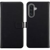 Selencia Étui portefeuille en cuir véritable Samsung Galaxy A17 (5G) / (4G) - Noir