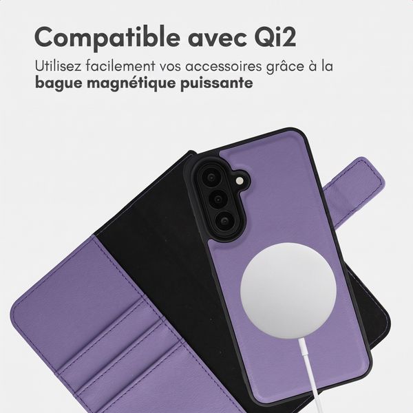 imoshion Étui portefeuille luxe 2-en-1 amovible Samsung Galaxy A27 (5G) - Violet