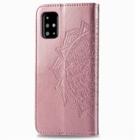 Etui de télephone portefeuille Mandala Samsung Galaxy A51 - Rose