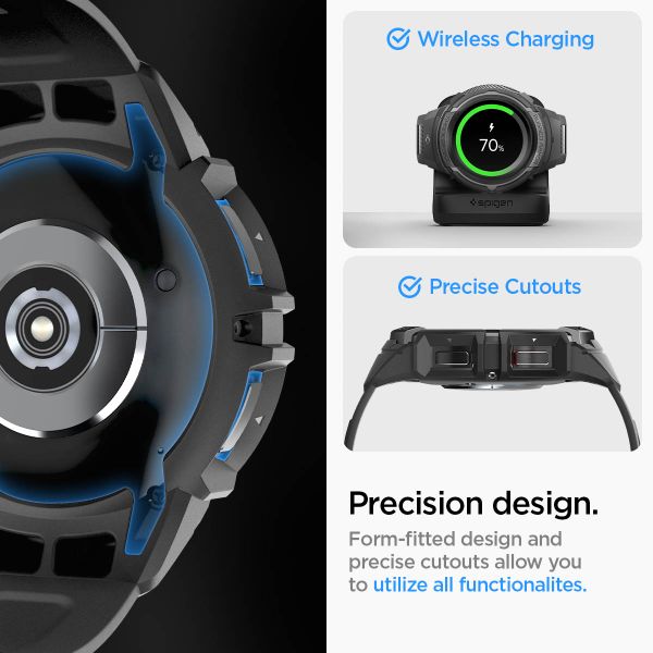 Spigen Coque Rugged Armor™ Pro Samsung Galaxy Watch 6 Classic - 47 mm - Noir