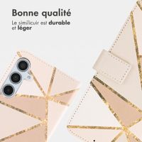 imoshion Étui de télephone portefeuille Design Samsung Galaxy A35 - Beige Graphic