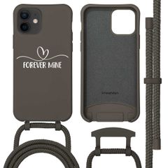 Coque Color MagSafe avec cordon amovible et photo et/ou texte personnalisés Apple iPhone 12 (Pro) - Petit cœur orné