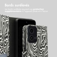 imoshion Étui de télephone portefeuille Design Motorola Moto G34 - Black And White