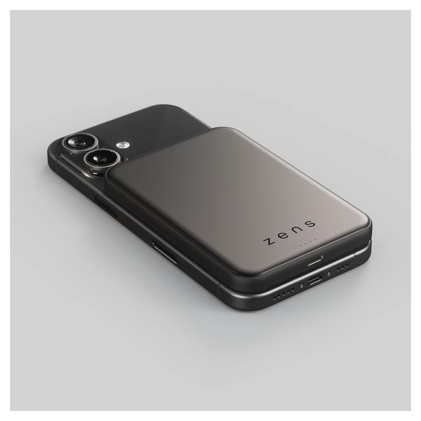 Zens Pro 2 Batterie externe magnétique 5 000 mAh - Semi Solid State - Noir