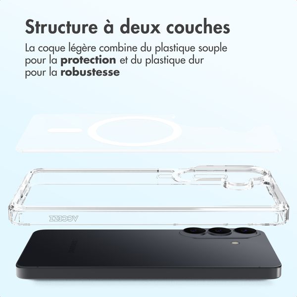 Accezz Coque arrière Xtreme Impact avec MagSafe Samsung Galaxy S26 Ultra - Transparent