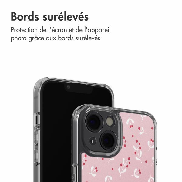 imoshion Coque Design Apple iPhone 14 - Berries Blush
