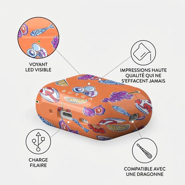Burga Coque rigide Apple AirPods Pro 2 - Sunset Dinner