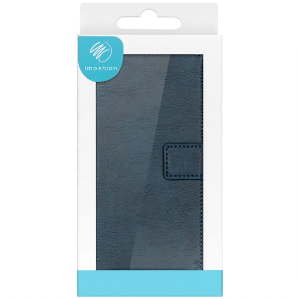 imoshion Étui de télephone portefeuille de luxe Apple iPhone SE (2016) / 5 / 5s - Bleu foncé