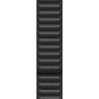 Apple Bracelet Leather Link Apple Watch | 44/45/46/49 mm - Taille S/M - Noir