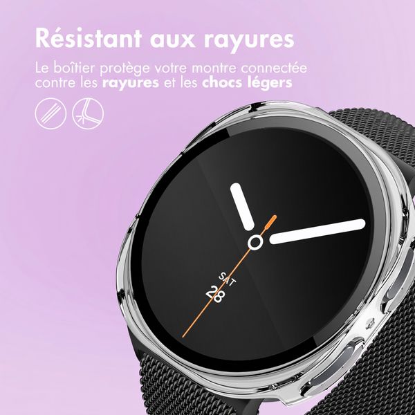 imoshion Coque rigide à couverture complète Samsung Galaxy Watch 8 (44 mm) - Transparent