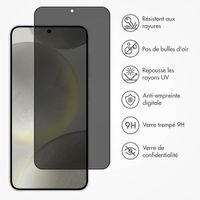 Accezz Protection d'écran en verre trempé Privacy Samsung Galaxy S25 / S24