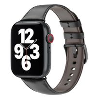 WiWu Bracelet vintage en cuir Apple Watch | 44/45/46/49 mm - Noir