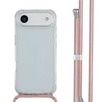 imoshion Coque arrière transparente avec cordon Apple iPhone Air - Rose Doré